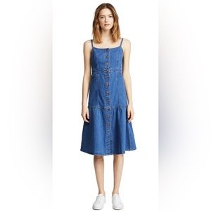 Denim Bayview tiered Midi Dress by Madewell size 8